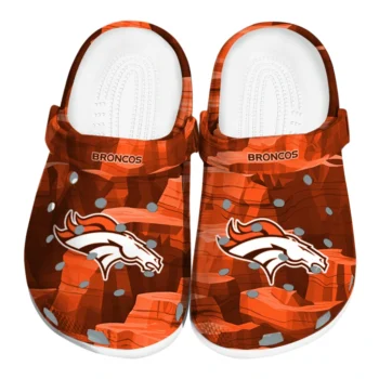 Denver Broncos Clogs - Canyon Layers Orange