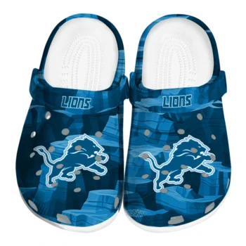 Detroit Lions Clogs - Canyon Layers Blue