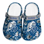Drake Bulldogs Clogs - Football Icons Blue