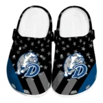 Drake Bulldogs Clogs - Stellar Stripes Theme Blue Black