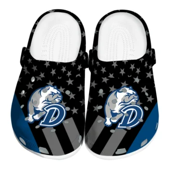 Drake Bulldogs Clogs - Stellar Stripes Theme Blue Black