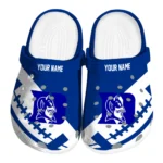 Duke Blue Devils Clogs - Customized Football Motif Blue