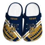 FIU Panthers Clogs - Customized Football Motif Blue