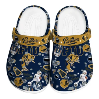 FIU Panthers Clogs - Football Icons Blue