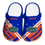 Florida Gators Clogs - Personalized Football Motif Blue