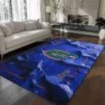 Florida Gators Rug - Cracked Surface Design Blue