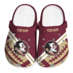 Florida State Seminoles Clogs - Custom Football Motif Garnet