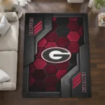 georgia-bulldogs-rug-hexagonal-grid-pattern-red-best-selling.webp