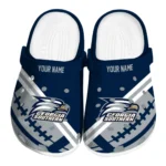 Georgia Southern Eagles Clogs - Personalized Football Motif Blue