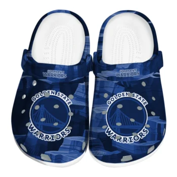 Golden State Warriors Clogs - Canyon Layers Blue