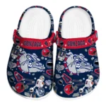 Gonzaga Bulldogs Clogs - Football Icons Blue