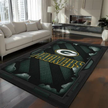 Green Bay Packers Rug - Torn Mesh Green