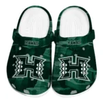 Hawaii Rainbow Warriors Clogs - Canyon Layers Green
