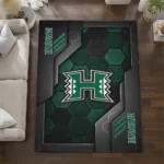 hawaii-rainbow-warriors-rug-hexagonal-grid-pattern-green-best-selling.webp