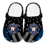 Houston Astros Clogs - Stellar Stripes Theme Blue Black