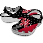 houston-cougars-clog-stellar-stripes-theme-red-black-best-selling.webp
