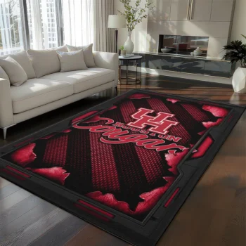 Houston Cougars Rug - Torn Mesh Red