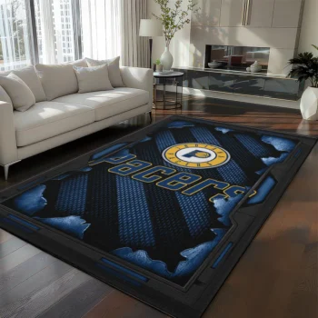 Indiana Pacers Rug - Torn Mesh Blue