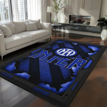 Inter Milan Rug - Torn Mesh Blue