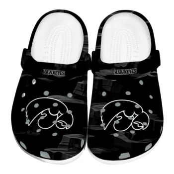Iowa Hawkeyes Clogs - Canyon Layers Black