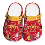 Iowa State Cyclones Clogs - Football Icons Red