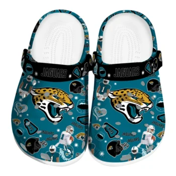 Jacksonville Jaguars Clogs - Football Icons Teal