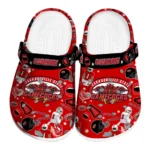 Jacksonville State Gamecocks Clogs - Football Icons Red