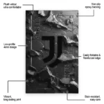 juventus-rug-cracked-surface-design-black-best-selling.webp