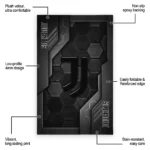 juventus-rug-hexagonal-grid-pattern-black-best-selling.webp