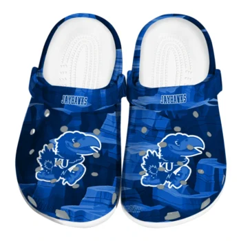 Kansas Jayhawks Clogs - Canyon Layers Blue