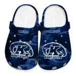 Kent State Golden Flashes Clogs - Canyon Layers Navy Blue