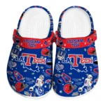 LA Tech Clogs - Football Icons Blue
