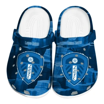 Leeds United Clogs - Canyon Layers Blue