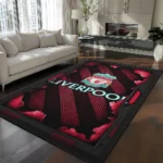 Liverpool Rug - Torn Mesh Red