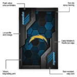los-angeles-chargers-rug-hexagonal-grid-pattern-blue-best-selling.webp