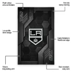 los-angeles-kings-rug-hexagonal-grid-pattern-black-best-selling.webp