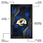 los-angeles-rams-rug-hexagonal-grid-pattern-blue-best-selling.webp