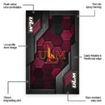 louisiana-monroe-warhawks-rug-hexagonal-grid-pattern-red-best-selling.webp