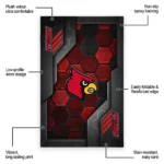 louisville-cardinals-rug-hexagonal-grid-pattern-red-best-selling.webp