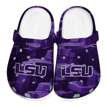 LSU Tigers Clogs - Canyon Layers Purple
