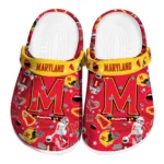 Maryland Terrapins Clogs - Football Icons Red