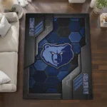 memphis-grizzlies-rug-hexagonal-grid-pattern-blue-best-selling.webp