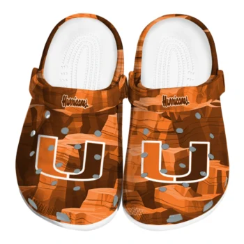Miami Hurricanes Clogs - Canyon Layers Orange