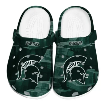 Michigan State Spartans Clogs - Canyon Layers Green
