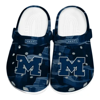 Michigan Wolverines Clogs - Canyon Layers Blue