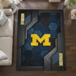 michigan-wolverines-rug-hexagonal-grid-pattern-blue-best-selling.webp
