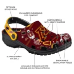 minnesota-golden-gophers-clog-football-icons-maroon-best-selling.webp