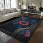 Minnesota Twins Rug - Hexagonal Grid Pattern Navy