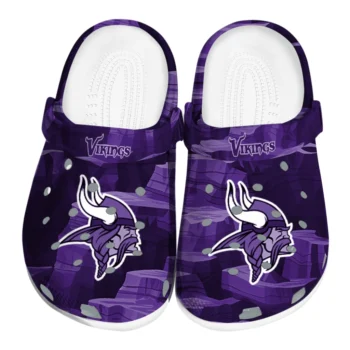 Minnesota Vikings Clogs - Canyon Layers Purple