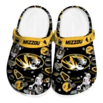 Missouri Tigers Clogs - Football Icons Black